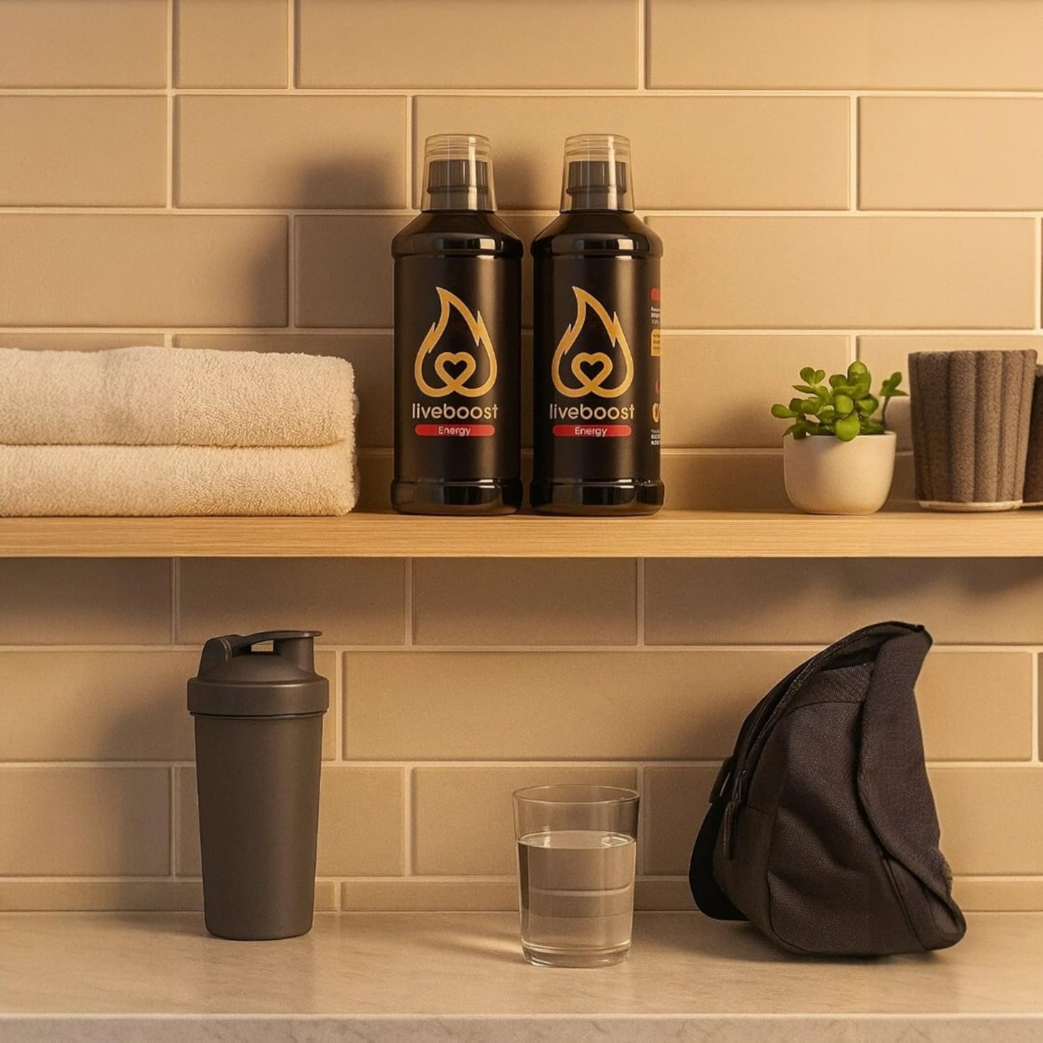 Liquid Supplement 2-Pack – Daily Energy Suppor & Wellness Formula for Men and Women – Natural Ingredients – 480ml Each